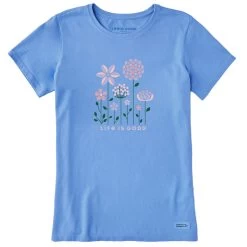 Women's Life Is Good Linear Garden Tee