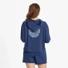 Women's Life Is Good Linear Wave Boxy Hoodie -Fashion Clothing Shop life is good womens linear wave boxy hoodie 89643 darkest blue main 90453.1683827719