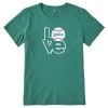 Women's Life Is Good Love Baseball Tee -Fashion Clothing Shop life is good womens love baseball tee 89283 spruce green main 86430.1683814498