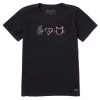Women's Life Is Good Peace Love Cat Tee -Fashion Clothing Shop life is good womens peace love cat tee 89293 black main 65818.1683815305