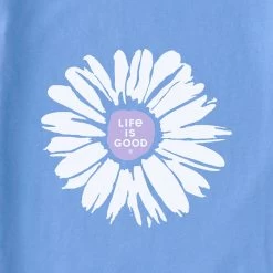 Women's Life Is Good Peaceful Daisy Snuggle Tee -Fashion Clothing Shop life is good womens peaceful daisy releaxed sleep tee 89105 cornflower blue detail 77497.1683749196