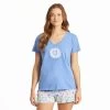 Women's Life Is Good Peaceful Daisy Snuggle Tee -Fashion Clothing Shop life is good womens peaceful daisy releaxed sleep tee 89105 cornflower blue main 45769.1683749196