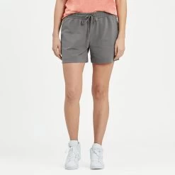 Women's Life Is Good Crusher Flex Short - Slate Gray
