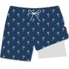 Men's Bermies 5" Liner Classic Trunks 1 Men's Bermies 5" Liner Classic Trunks -Fashion Clothing Shop mens bermies 5in classic trunks with liner pink palm 57595.1643233471