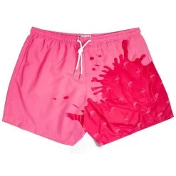 Men's Bermies Color Changing 5" Trunks -Fashion Clothing Shop mens bermies 5in color changing swim trunks switch red to flamingo COLORCHANGINGTRUNKS main 18856.1643234351