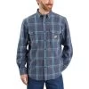 Men's Carhartt Midweight Chambray Plaid Shirt 2 Men's Carhartt Midweight Chambray Plaid Shirt -Fashion Clothing Shop mens carhartt midweight chambray plaid shirt 105433 BLSBLUES main 14752.1664897149