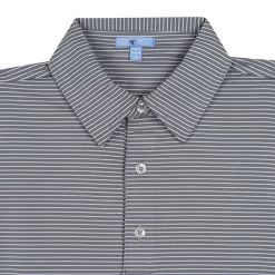 Men's GenTeal Driver Stripe Performance Polo - Smoke