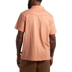 Men's Howler Brothers Ranchero Polo Shirt -Fashion Clothing Shop mens howler brothers ranchero polo 126222S PEA peach heather back 48700.1645134550