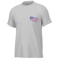 Men's Huk Short Sleeve American Huk Tee -Fashion Clothing Shop mens huk american huk tee H1000399 100 white front 75882.1675118366