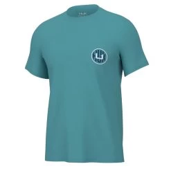 Men's Huk Short Sleeve Bass Banner Tee -Fashion Clothing Shop mens huk bass banner tee H1000401 308 ipanema front 19874.1675118539