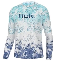 Men's Huk Long Sleeve Fin America Fade Pursuit Shirt
