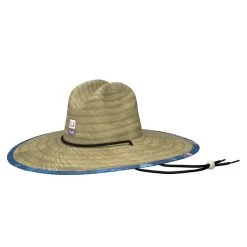 Men's Huk Fish And Flags Straw Hat