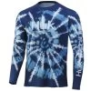 Men's Huk Spiral Dye Pursuit Long Sleeve Shirt -Fashion Clothing Shop mens huk long sleeve spiral dye pursuit t shirt H1200407 417DPOCN deep ocean 00710.1646077561