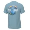 Men's Huk Short Sleeve Shore Lunch Tee -Fashion Clothing Shop mens huk shore lunch tee H1000397 497 blue main 43681.1675097941