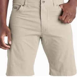 Men's Kuhl 8" Radikl Short -Fashion Clothing Shop mens kuhl radikl short 5068S fossil closeup front 91821.1658856844