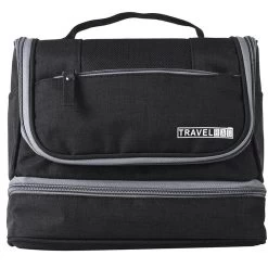 Mad Man Large Dopp Kit - Black & Grey