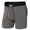 Men's SAXX Ultra Boxer Brief Fly -Fashion Clothing Shop mens saxx ultra boxer brief fly underwear sxbb30f sap salt and pepper front 61686.1667417168