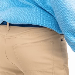 Men's Southern Tide Intercoastal Performance Pant - Sandstone Khaki -Fashion Clothing Shop mens southern tide intercoastal performance pant 4115 sandstone khaki back detail 38520.1619801692