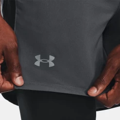 Men's Under Armour Launch Run 2-in-1 Shorts -Fashion Clothing Shop mens under armour launch run 2 in 1 shorts 1361497 012pgray pitch gray closeup 82684.1676056529