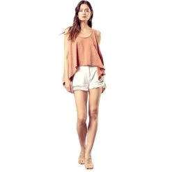 Women's Mustard Seed Hi-Low Knit Tank Top -Fashion Clothing Shop mustard seed womens hi low knit tank top S19908 salmon front 94144.1672674277