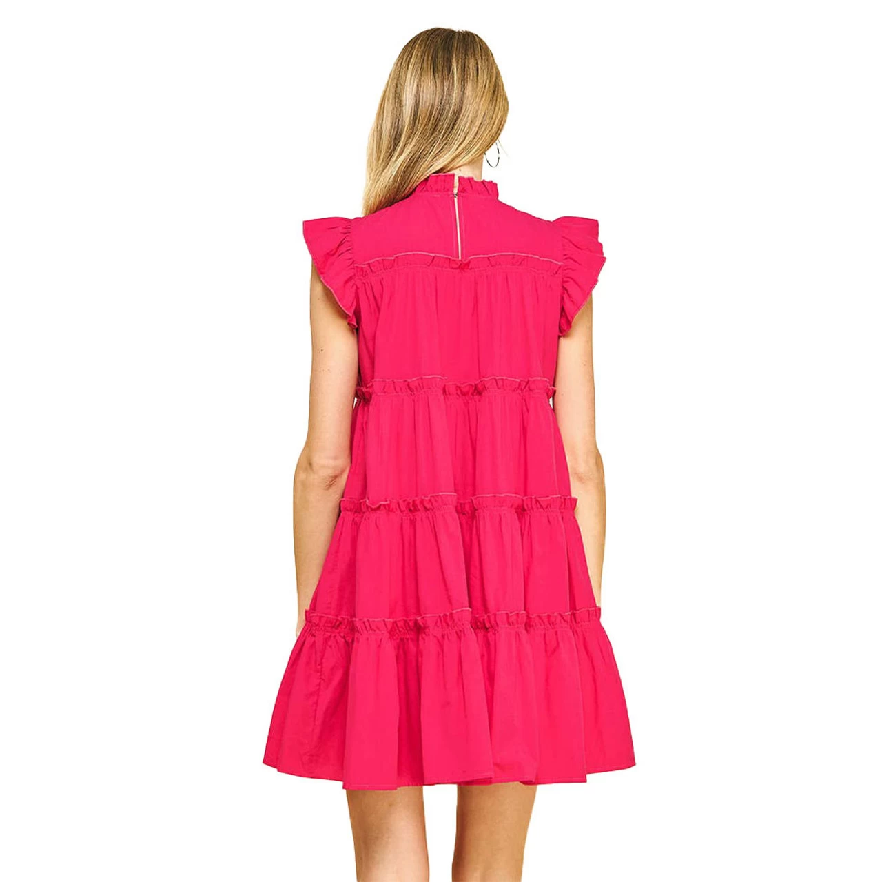 Women's Pinch Tiered Ruffle Mini Dress 4 Women's Pinch Tiered Ruffle Mini Dress - Image 2