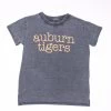 Women's Pressbox Auburn Vintage Navy Boyfriend Tee