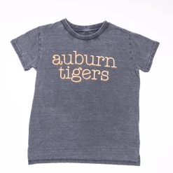 Women's Pressbox Auburn Vintage Navy Boyfriend Tee