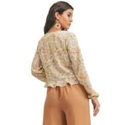 Women's Sadie And Sage Girl From Ipanema Top -Fashion Clothing Shop sadie and sage AD111170 womens girl from ipanema top taupegld back 77922.1656343746