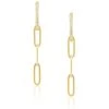 Sahira Nina CZ Drop Earrings -Fashion Clothing Shop sahira nina cz drop earrings NINADROPEARRING gold main 39378.1683840435