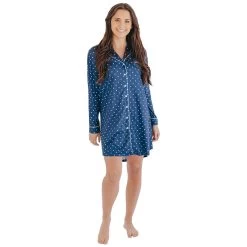 Women's Simply Southern Sleep Shirt -Fashion Clothing Shop simply southern womens sleep shirt 0221 sleepshirt dots model 47616.1634236793