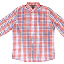 Men's Southern Point Hadley Stretch Button Down - Hudson Plaid