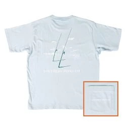 Men's Southern Point Cast Out Tee - Ice Blue