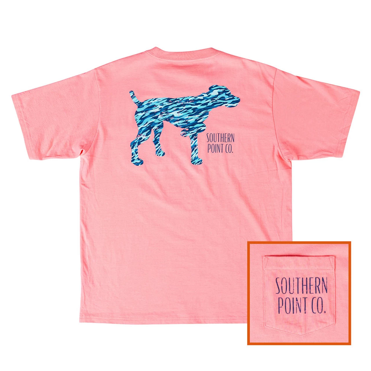 Men's Southern Point Water Camo Greyton Tee - Flamingo 3 Men's Southern Point Water Camo Greyton Tee - Flamingo