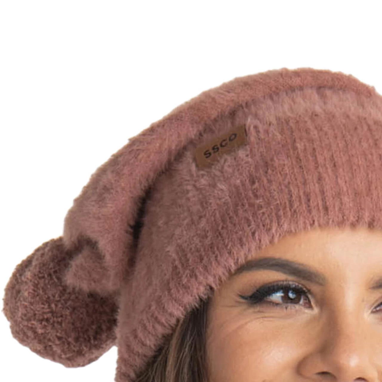 Women's Southern Shirt Co. Feather Knit Pom Beanie 4 Women's Southern Shirt Co. Feather Knit Pom Beanie - Image 2