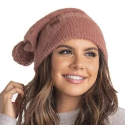 Women's Southern Shirt Co. Feather Knit Pom Beanie