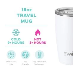 Swig Life 18 Oz Travel Mug - Shimmer Aquamarine -Fashion Clothing Shop swig life signature 18oz insulated stainless steel travel mug with handle white temp info 88977.1679345089