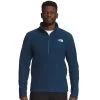 Men's The North Face Textured Cap Rock 1/4 Zip Pullover -Fashion Clothing Shop the north face mens textured cap rock quarter zip pullover nf0a3yr1 hdc blue front main 69260.1656358981