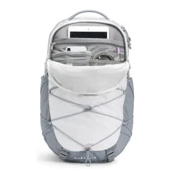 Women's The North Face 27L Borealis Backpack -Fashion Clothing Shop the north face womens borealis 23L backpack NF0A52S1 EP4 white grey open 75735.1624998144
