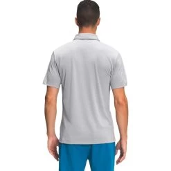 Men's The North Face Wander Polo Shirt -Fashion Clothing Shop tnf mens wander polo DV9 meld grey heather back lifestyle 48802.1644862139