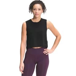 Women's The North Face Dawndream Relaxed Tank -Fashion Clothing Shop tnf womens dawndream relaxed tank JK3 black front lifestyle main 50797.1645461840