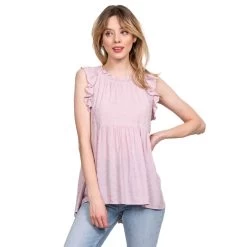 Women's Blu Pepper Ruffle Babydoll Blouse