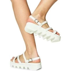 Women's Bussola Cassie Strappy Sandal -Fashion Clothing Shop womens bussola cassie strappy sandal ivory bottom 16281.1651245897