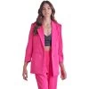 Women's Do + Be Long Line Blazer -Fashion Clothing Shop womens do be button detail blazer Y22450 bright pink main 96605.1674851732