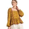 Women's Easel Crochet Peplum Top -Fashion Clothing Shop womens easel crochet peplum top ET17886 htmustrd main 18897.1668806739