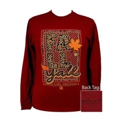 Women's Girlie Girl Fall Y'all Long Sleeve Tee