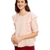 Women's Listicle Embroidered Peplum Top -Fashion Clothing Shop womens listicle embroidery peplum blouse LT0378 blush main 29820.1674661468