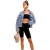 Women's Listicle Oversized Denim Jacket -Fashion Clothing Shop womens listicle oversized jacket LJ0207 denim main 15330.1671658911