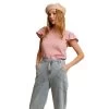 Women's Listicle Ruffle Woven Top - Pink -Fashion Clothing Shop womens listicle ruffle woven top lt037d pink front 17703.1655133939