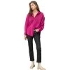 Women's Listicle Embroidered Satin Button Down Top -Fashion Clothing Shop womens listicle sassy emboridered satin woven button down LT1129 magenta 29416.1642107177
