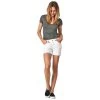 Women's Mavi Pixie Cuffed Boyfriend Fit Shorts -Fashion Clothing Shop womens mavi pixie short 14370 28716WHT white 31293.1647444006